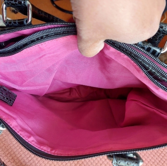 Fiorelli Black Mock-Croc Shoulder Bag - Picture 9 of 15